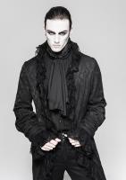 PUNK RAVE SHOP Y-759BK Black vintage patten and draped lace jacket, gothic elegant vampire Punk Rave